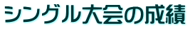シングル大会の成績